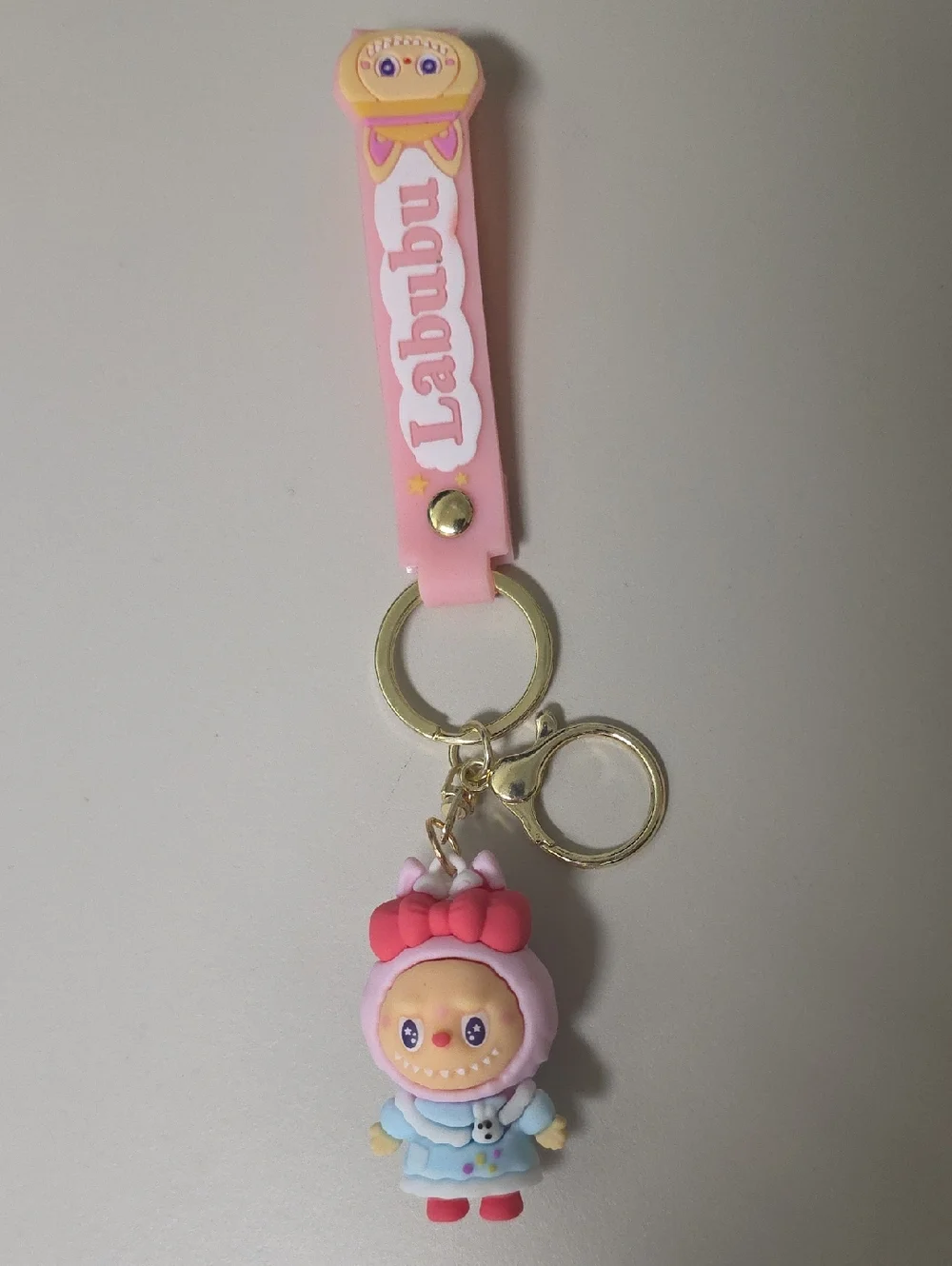 Pink Labubu Keychain - Picture 2 of 3